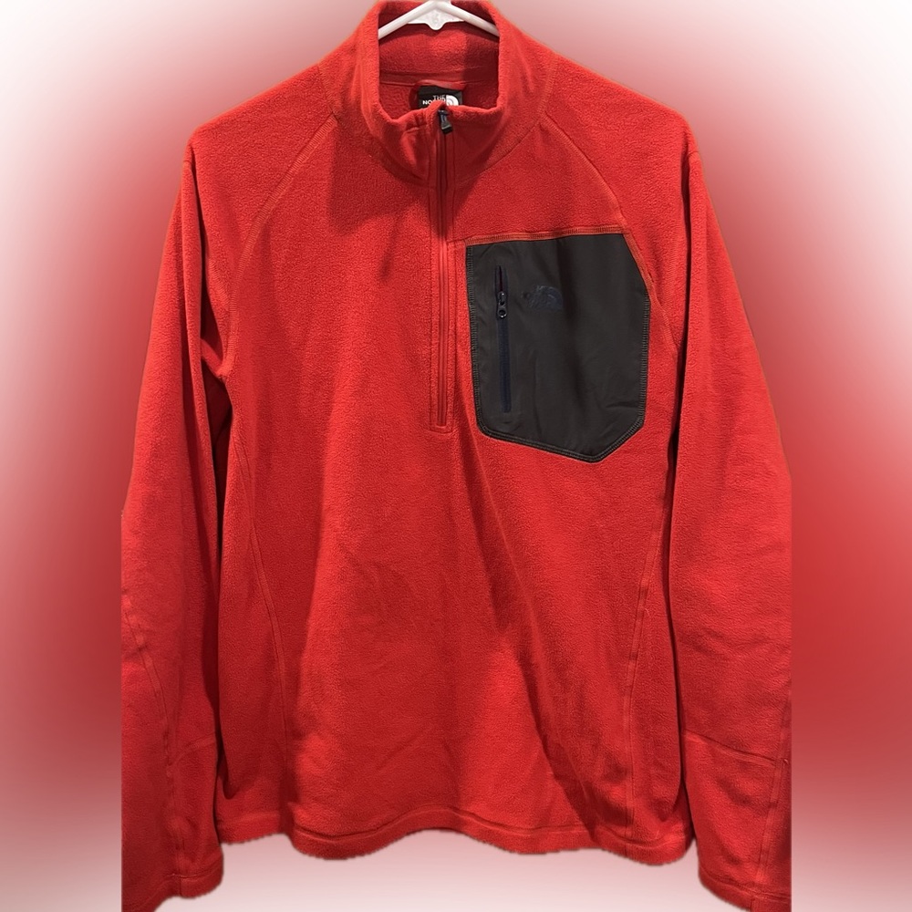 The North Face Red 1/2 Zip Jacket